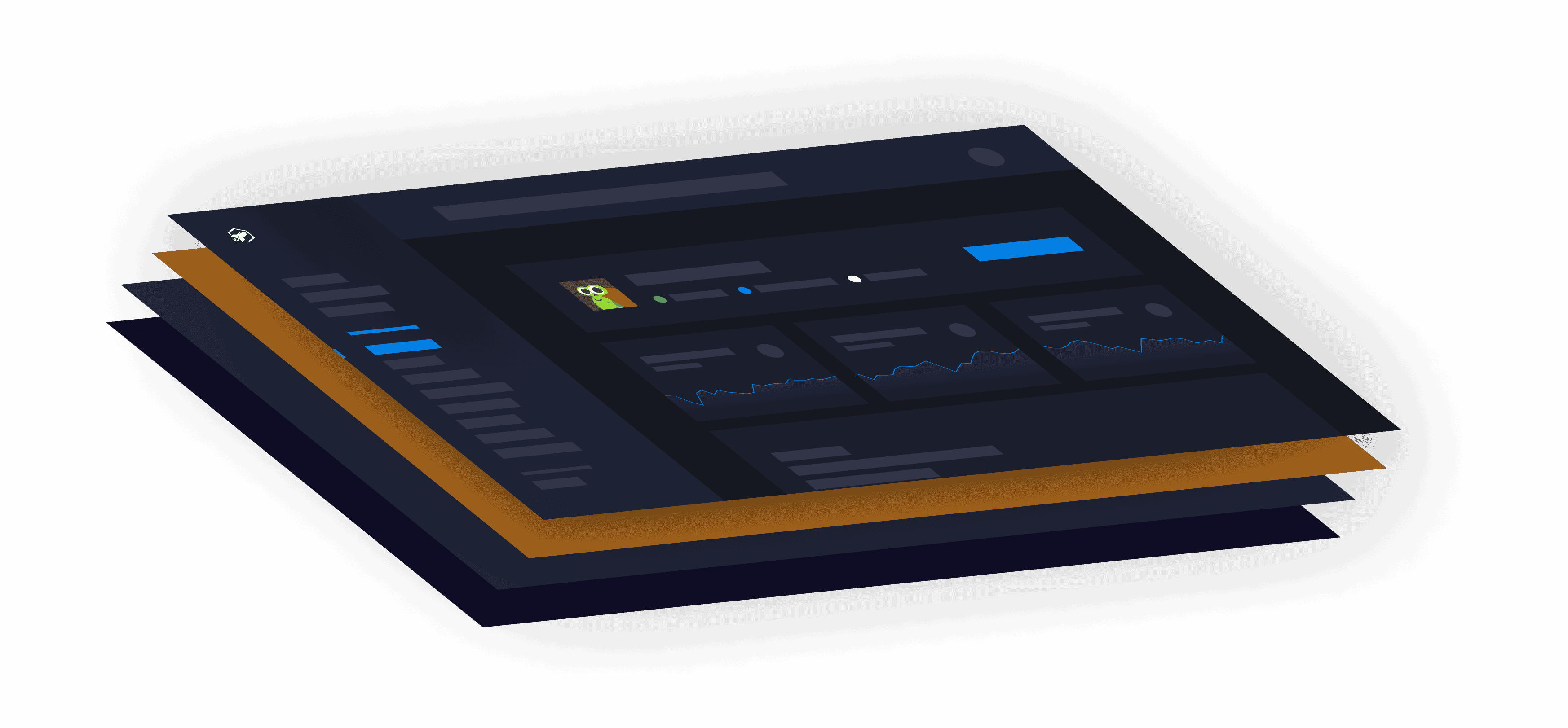 illustration of our hosting panel