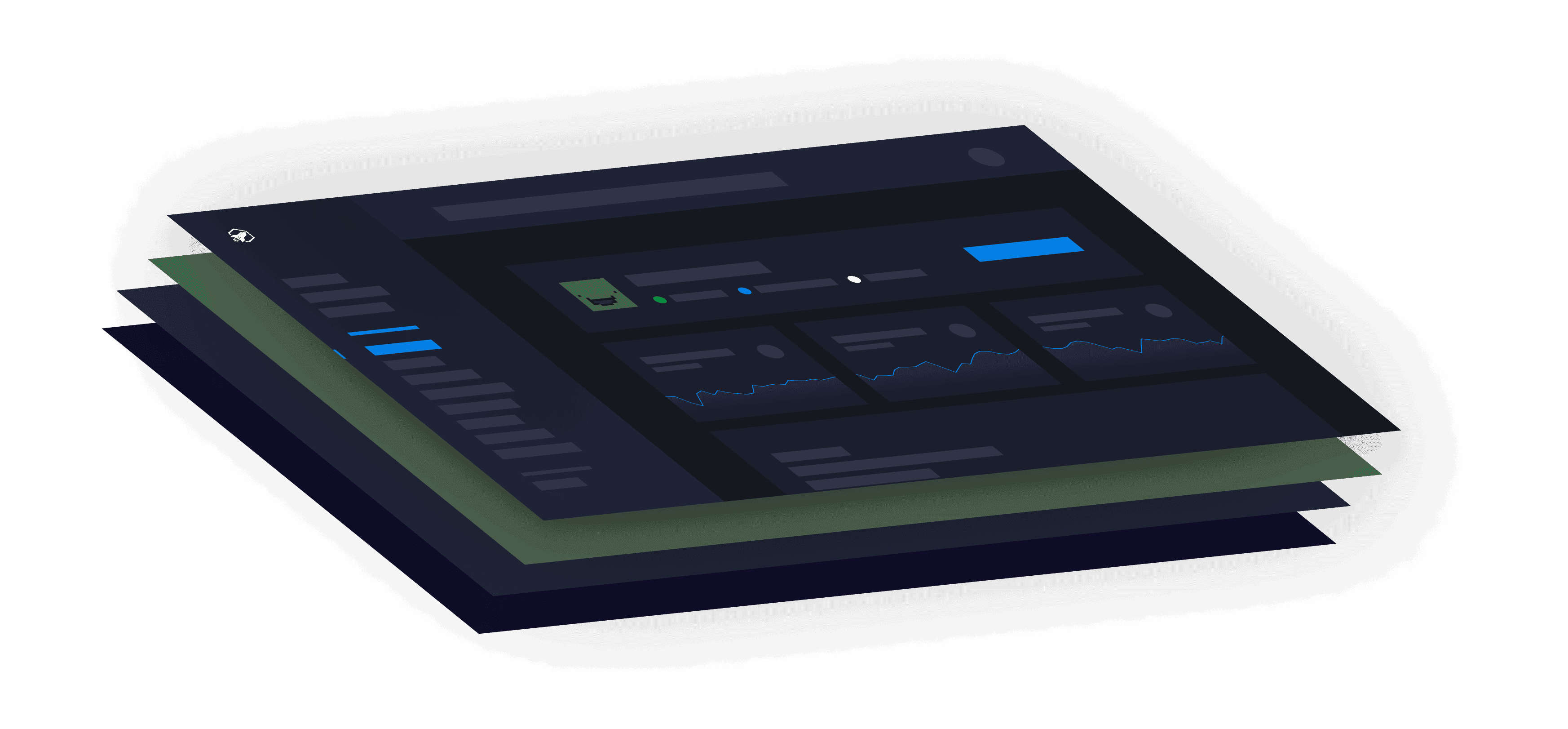 illustration of our hosting panel