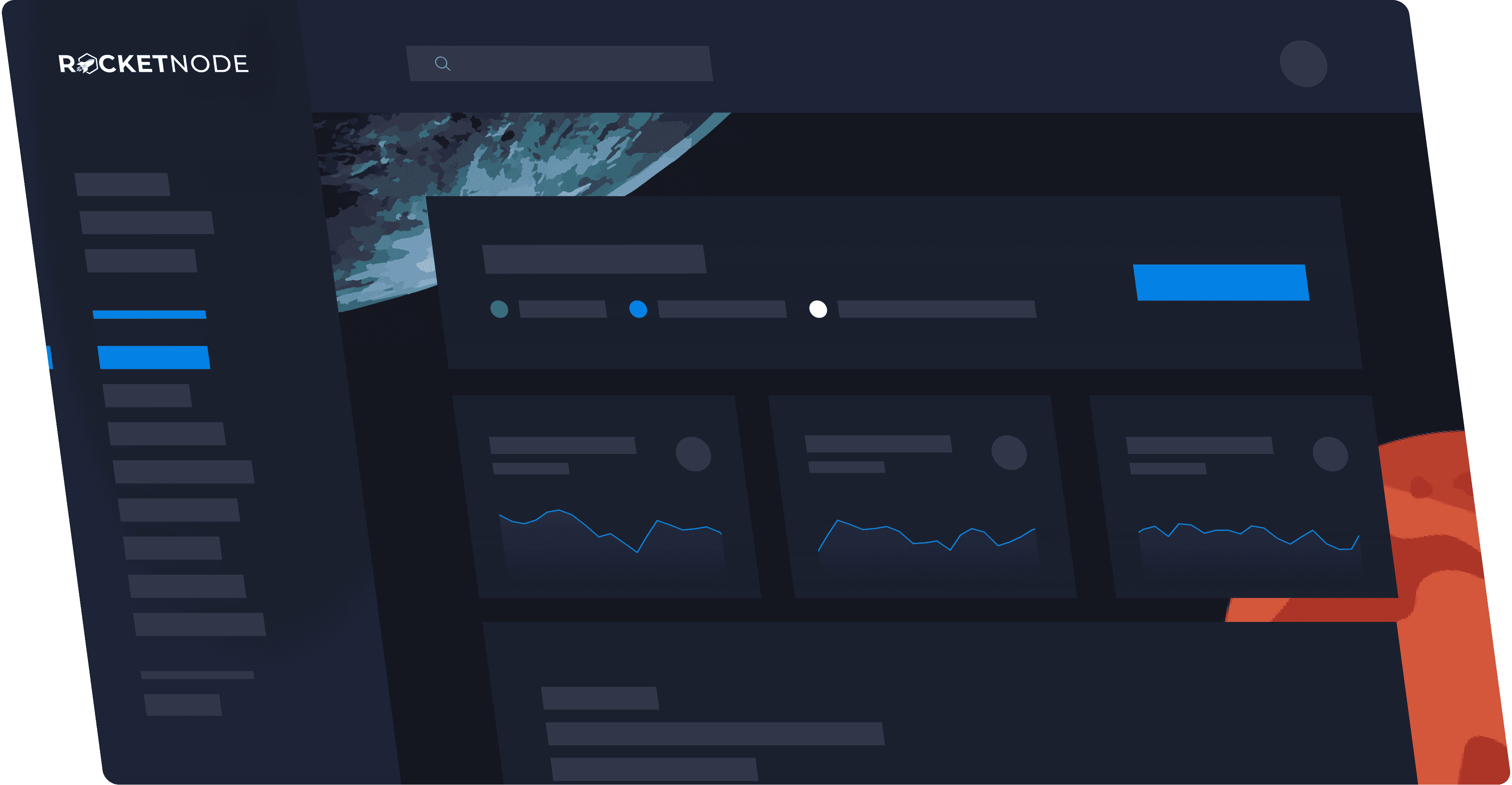 screenshot of game hosting panel